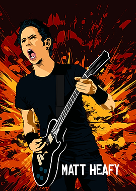 Matt Heafy Guitarist Vector Art