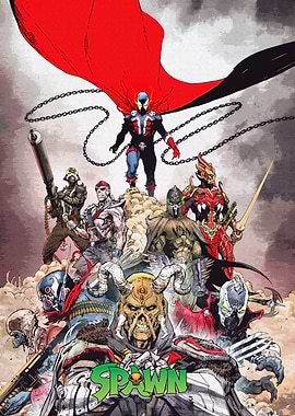 Spawn Comic Book Cover Art