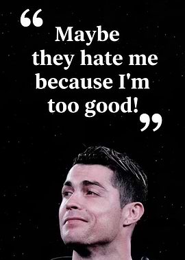 Cristiano Ronaldo Quote Poster