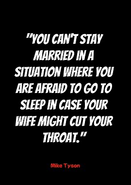 mike tyson quote on marriage