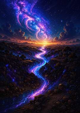 Cosmic River Landscape