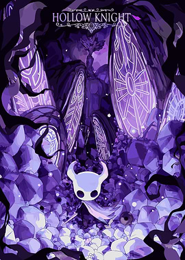 Hollow Knight Purple Cave Illustration