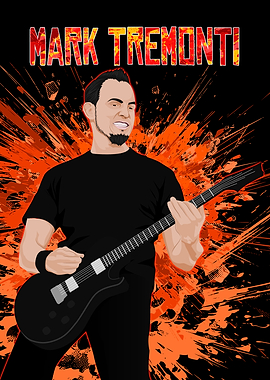 Mark Tremonti Guitar Illustration