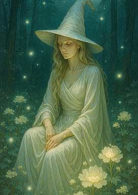 Forest Witch in White