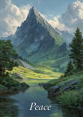 Peaceful Mountain Landscape