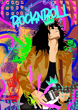 Rock and Roll King Illustration