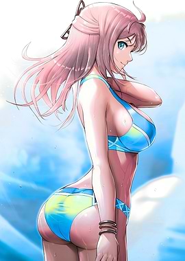 Animation Girl in Bikini