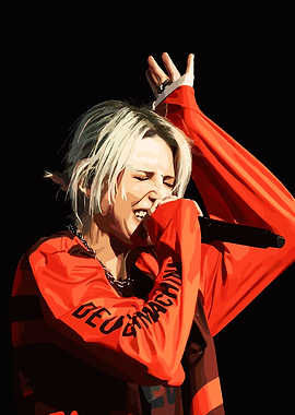 Grimes Performing Live in Red