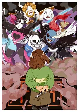 Undertale characters with Chara