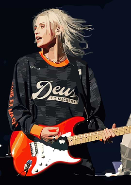 Musician with Electric Guitar