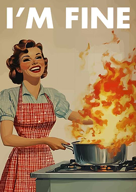 I'm Fine Kitchen Disaster