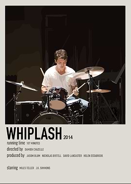 Whiplash Movie Poster Minimalist Art