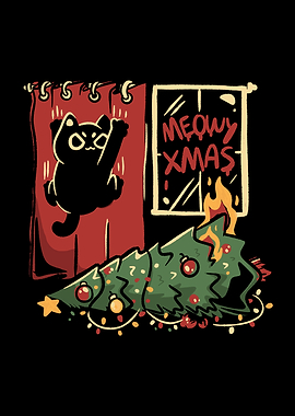 Meowy Xmas Cat