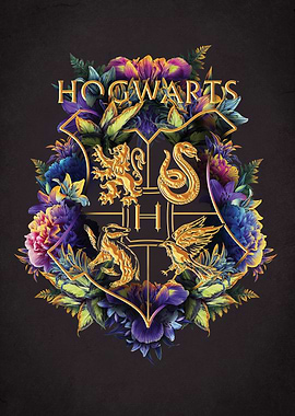 Hogwarts Crest: Floral Enchantment