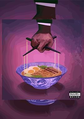 Ramen Puppet Master Pixel Art