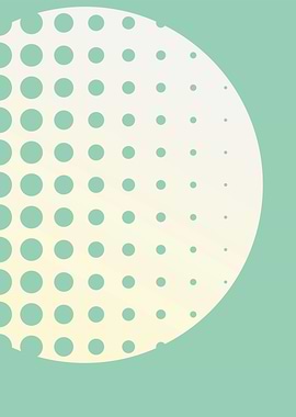 Abstract Mint Green Dot Pattern Design