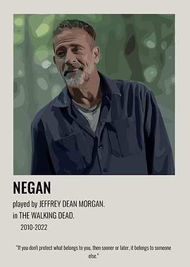 Negan from The Walking Dead Poster
