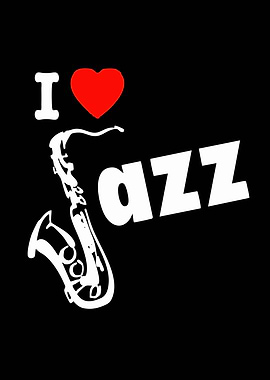 I Love Jazz Saxophone Design