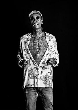 Wiz Khalifa in Black and White