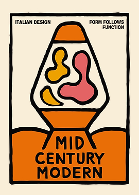 Mid Century Modern Lava Lamp Design