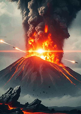 Volcanic Eruption Missiles