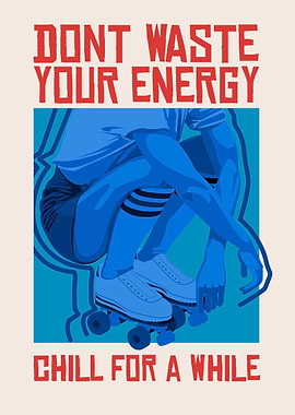 Chill Roller Skater Illustration