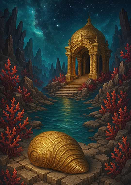 Golden Shell Temple Landscape