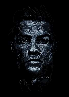 Cristiano Ronaldo Portrait in Dark Art Style