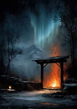 Nordic Winter Landscape