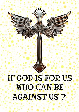 Winged Cross with Inspirational Text
