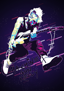 Machine Gun Kelly Pop Art Portrait