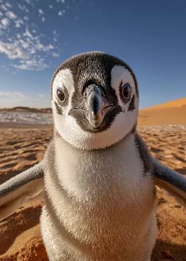 Penguin Selfie at Sahara Desert