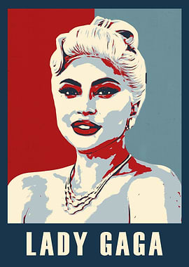 Lady Gaga Pop Art Portrait