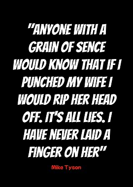 mike tyson quote on black background