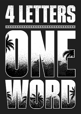 4 Letters One Word | USO WWE Fan Design