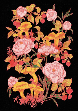 PEONIES & CHANTERELLES