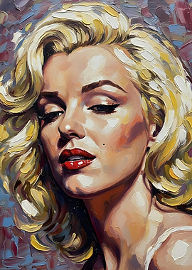 Marilyn Monroe Portrait Painting