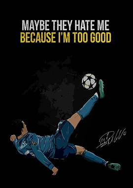 Cristiano Ronaldo Bicycle Kick Illustration