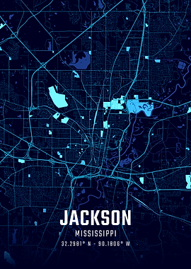 Jackson Midnight City Map