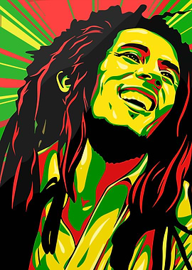 Bob Marley Portrait Art