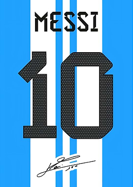Messi Argentina Jersey Number 10