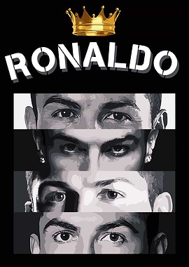 Ronaldo Portrait with Crown