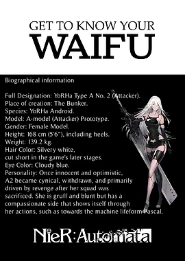 NieR: Automata A2 Waifu Profile