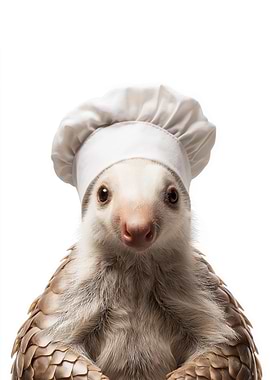 Pangolin Chef Portrait