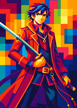 Reans Trails of steel Pop Art Illustration