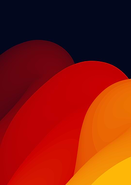 Abstract Soft Gradient Warm Color Waves