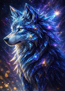 Crystal Wolf in Cosmic Space