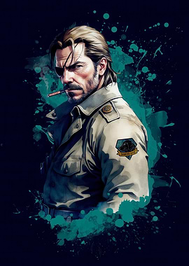 Big Boss Portrait with Diamond Dogs Patch