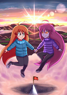 Celeste Reaching the Summit Together