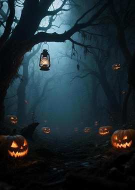 Spooky Halloween Forest